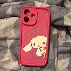 Cinnamoroll silicon iPhone 16 case chunky